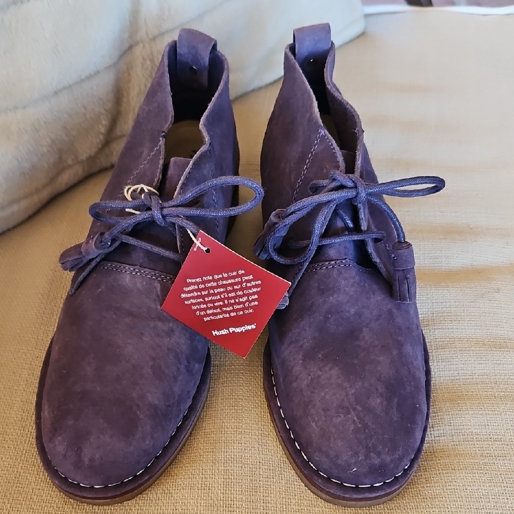 Hush Puppies Women's Size 7 Purple Suede Shoes - Picture 2 of 8